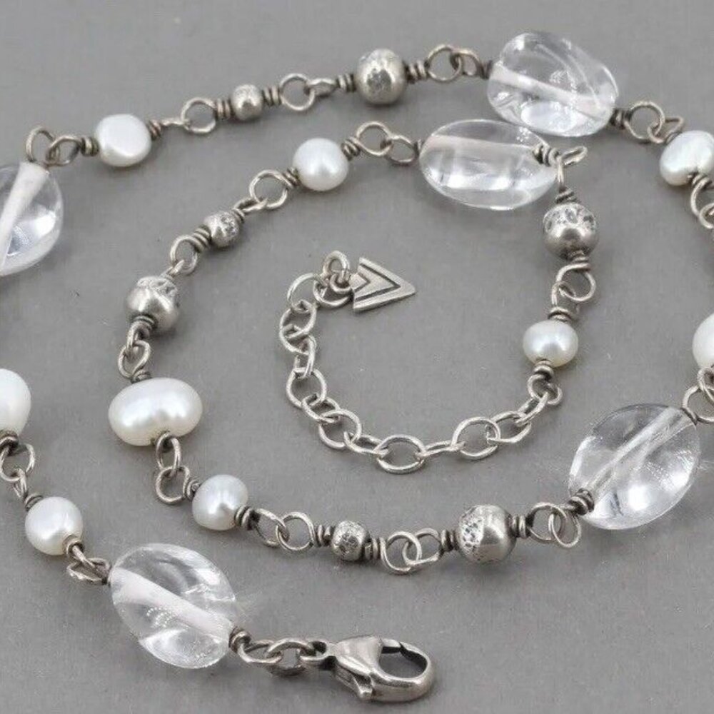 Silpada Quartz and Pear Sterling Silver Necklace